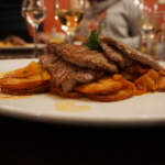 Steak dish in Budapest, Hungary