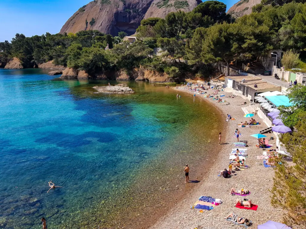 The beach at Parc du Mugel